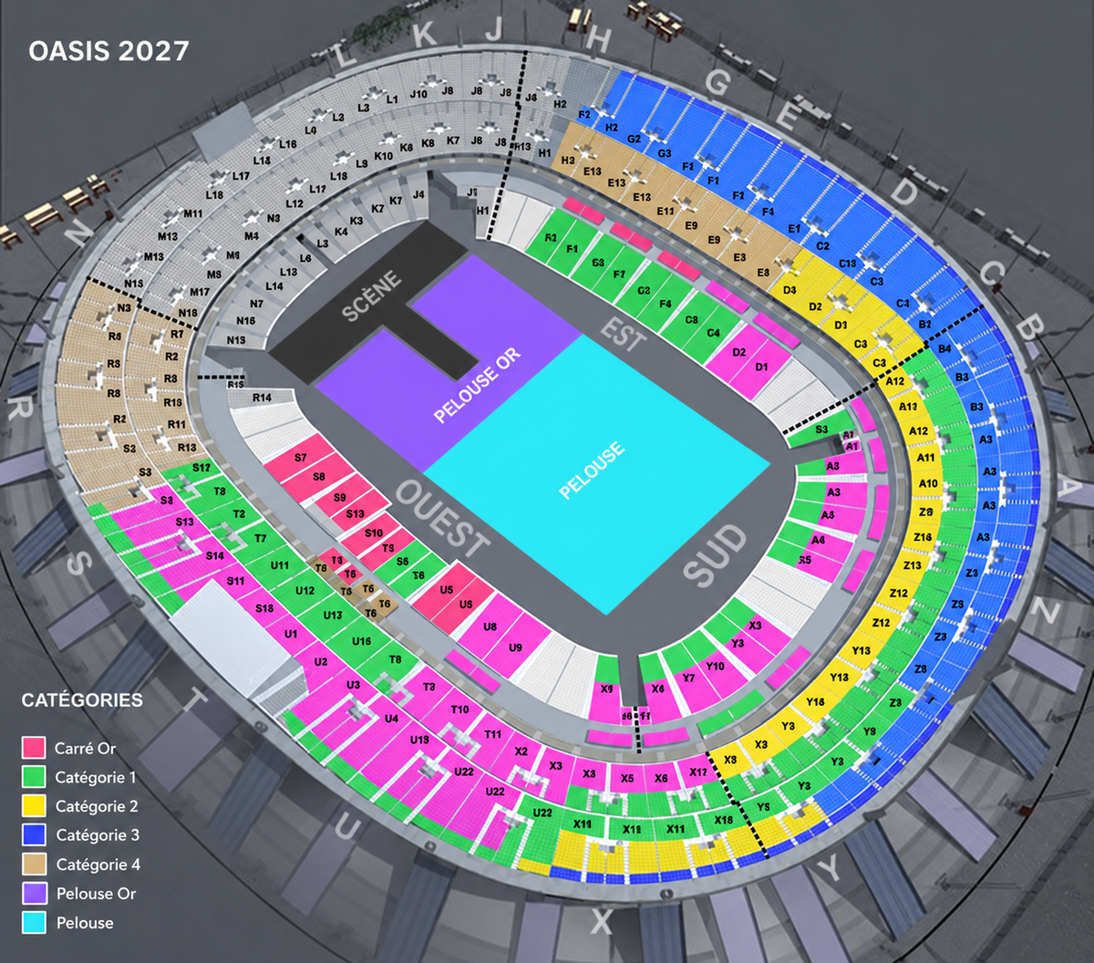 Oasis – Paris – Stade de France – 24 Juillet 2027• 20:00